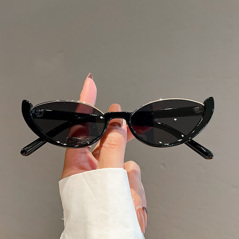 Spykay™ SG60716 Unisex Hipster Semi-Rimless Cat-Eye Sunglasses