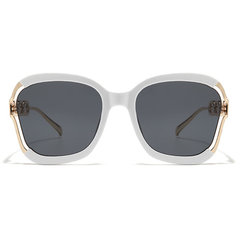 Spykay™ SG60860 Fashion Square Chain Temples Oversized Sunglasses