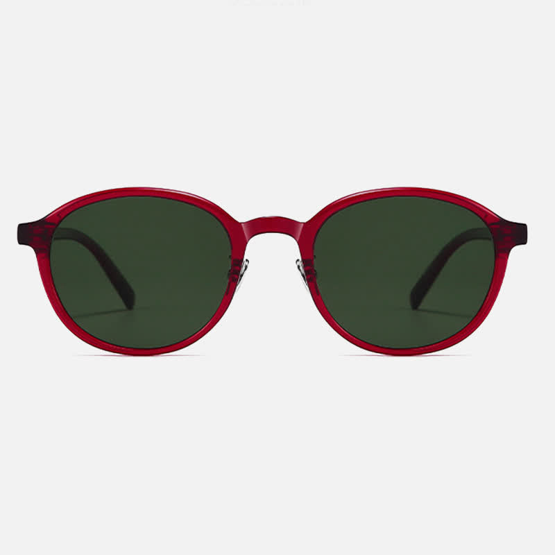 Spykay™ SG60790 Retro Round Frame Polarized Sunglasses with Nylon Lenses