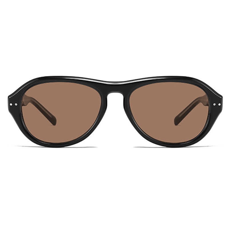 Spykay™ SG60771 Retro Fashion Oval Frame Sunglasses with Nylon Lenses