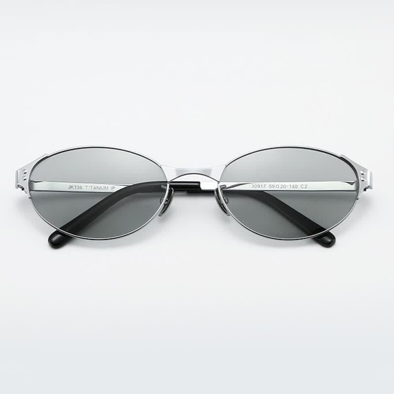 Spykay™ SG60776 Y2K Lightweight Oval Frame Polarized Sunglasses