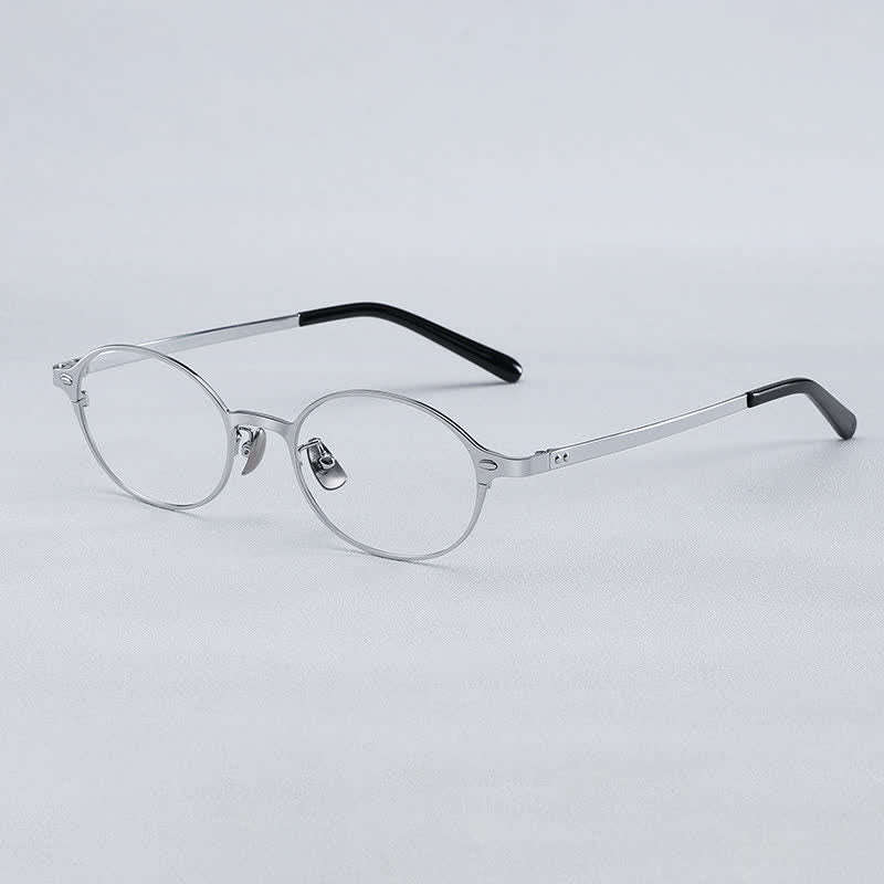 Spykay™ EG26698 Lightweight Titanium Oval Frame Anti-blue Light  Glasses