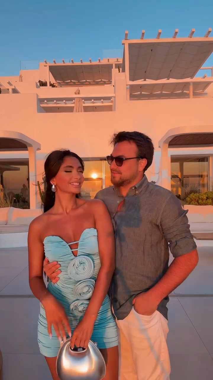 Light Blue Strapless Mini Dress