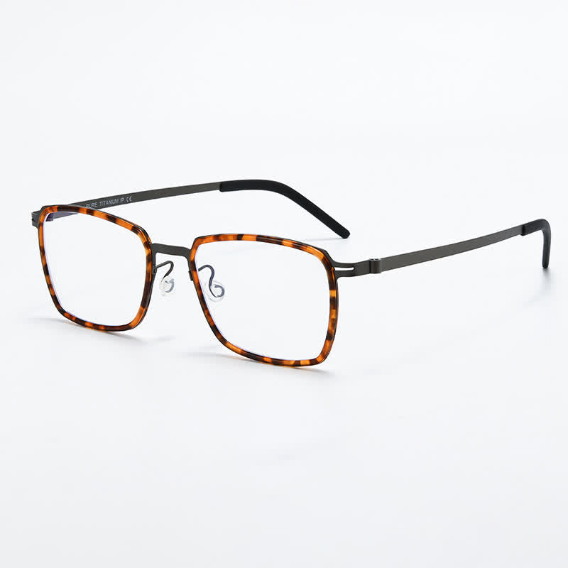 Spykay™ EG26820 Lightweight Titanium Square Frame Anti-blue Light Glasses