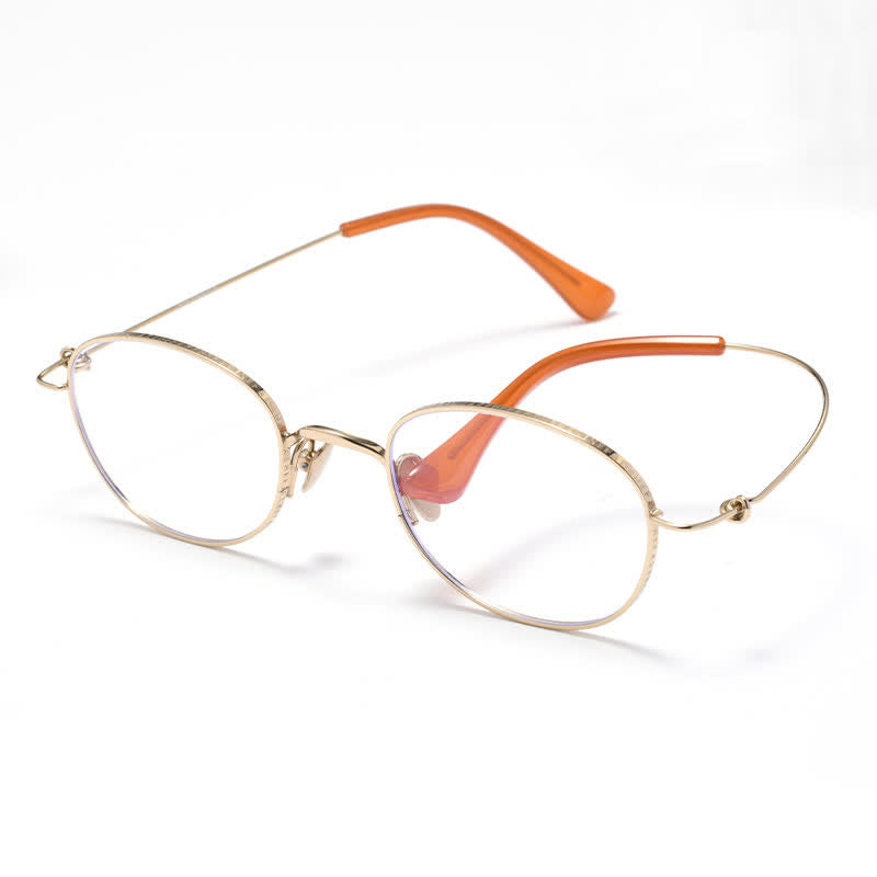 Spykay™ EG26696 Titanium Oval Frame Anti-blue Light Lightweight Glasses