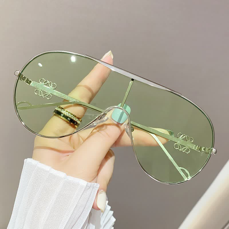 Spykay™ SG60892 Oversized One-piece Aviator Sunglasses