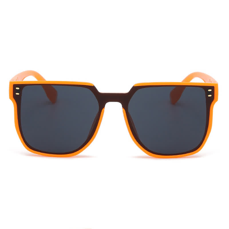 Spykay™ SG60739 Mirror Lens Square Frame Driving Sunglasses