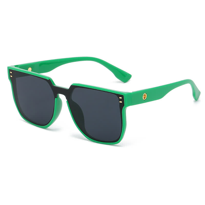 Spykay™ SG60739 Mirror Lens Square Frame Driving Sunglasses