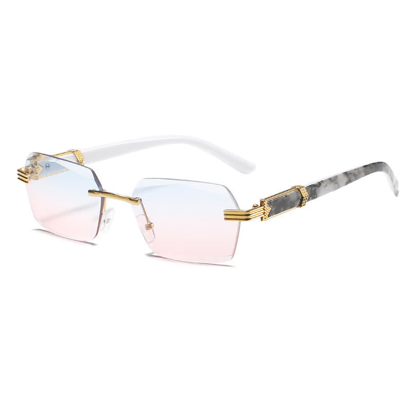 Spykay™ SG60746 Rimless Geometric Frame Tinted Sunglasses