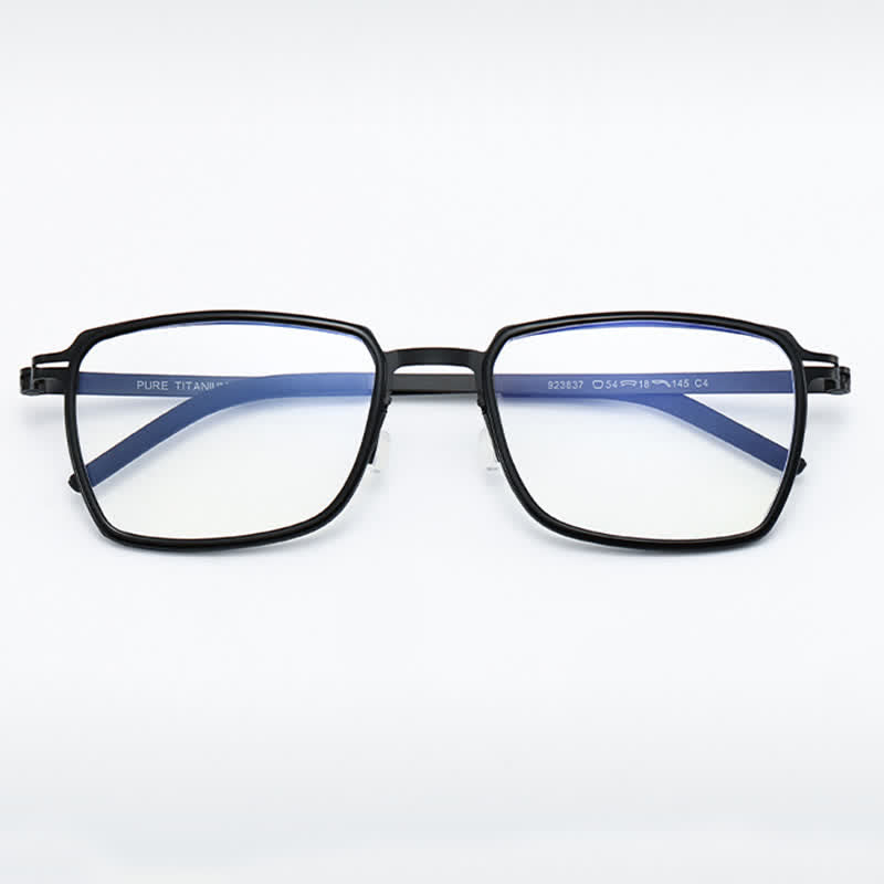 Spykay™ EG26820 Lightweight Titanium Square Frame Anti-blue Light Glasses