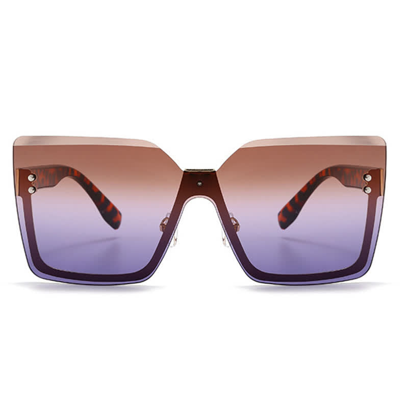 Spykay™ SG60862 Unisex Square Rimless Oversized Sunglasses
