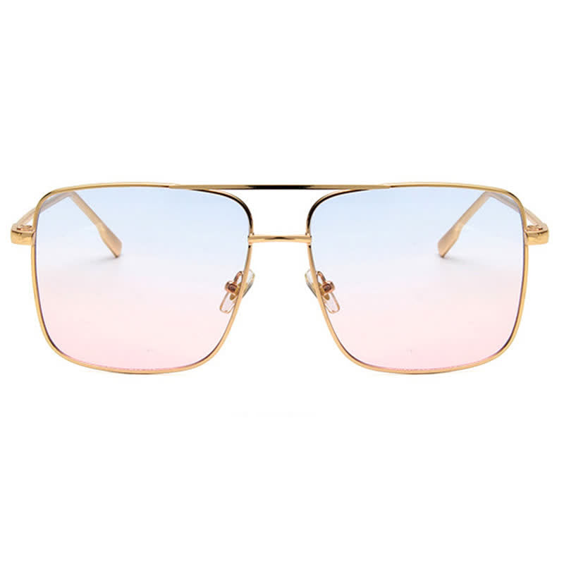 Spykay™ SG60886 Retro Classic Square Frame Double Bridges Sunglasses