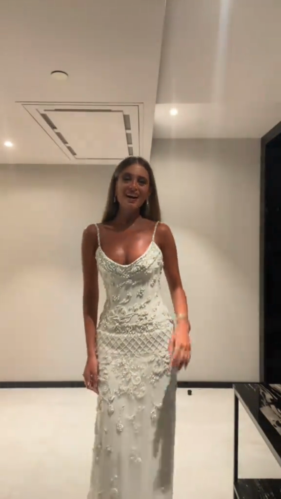 White Embellished Maxi Dress