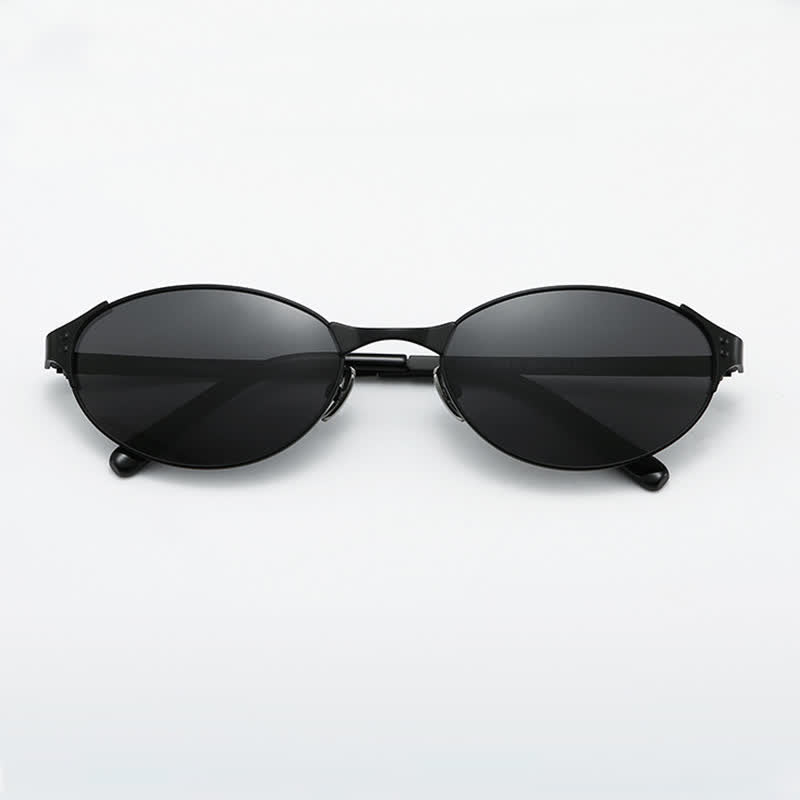 Spykay™ SG60776 Y2K Lightweight Oval Frame Polarized Sunglasses
