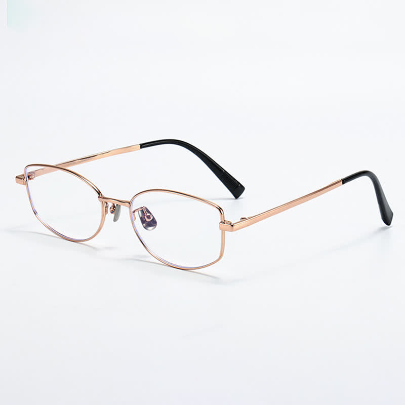 Spykay™ EG26806 Lightweight Vintage Oval Titanium Frame Anti-blue Light Glasses