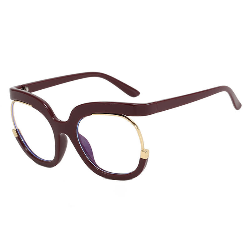 Spykay™ EG26670 Anti-blue Light Round Frames Owl Oversized Eyeglasses