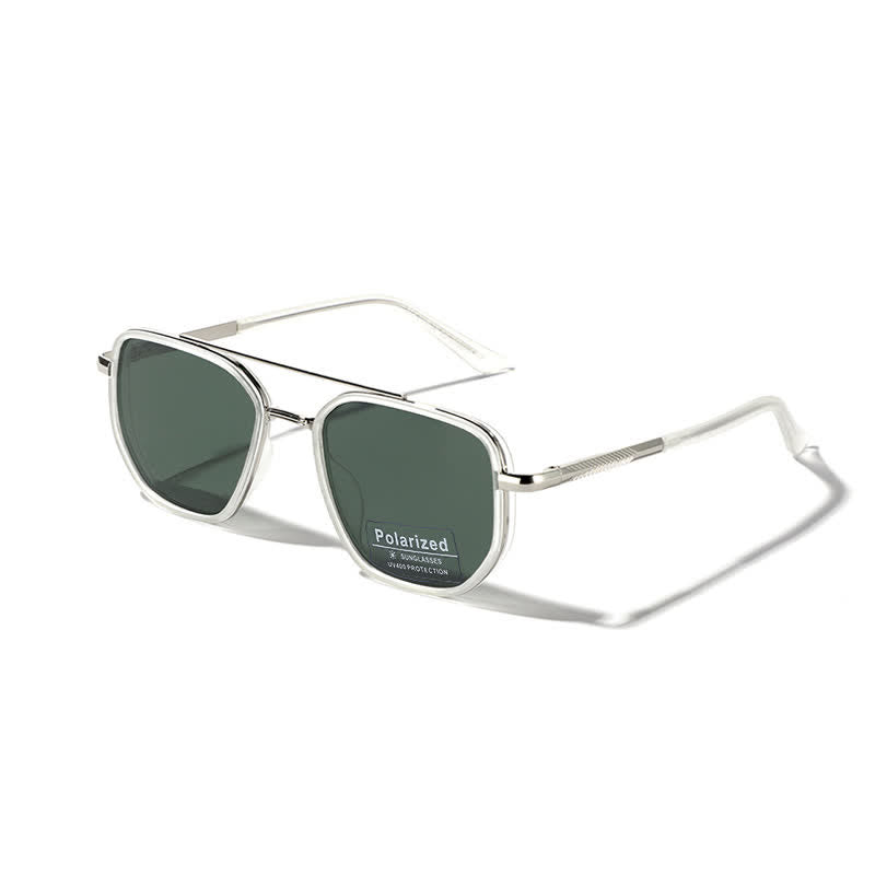 Spykay™ SG60733 Geometric Frame Double Bridges Driving Polarized Sunglasses