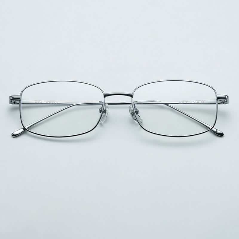 Spykay™ EG26740 Lightweight Rectangle Titanium Frame Anti-blue Light Classic Glasses