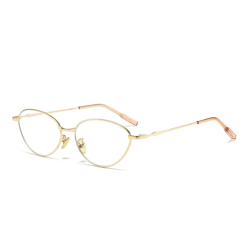 Spykay™ EG60681 Oval Frame Anti-blue Light Metal Eyeglasses