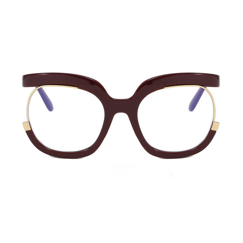 Spykay™ EG26670 Anti-blue Light Round Frames Owl Oversized Eyeglasses