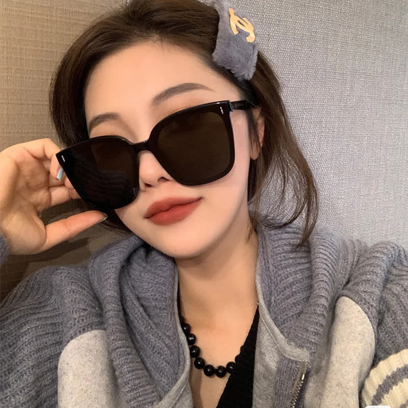 Spykay™ SG60803 Square Large Frame Simple Sunglasses with Nylon Lenses