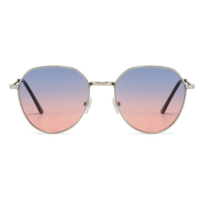 Spykay™ SG60749 Round Frame Metal Temples Vintage Sunglasses