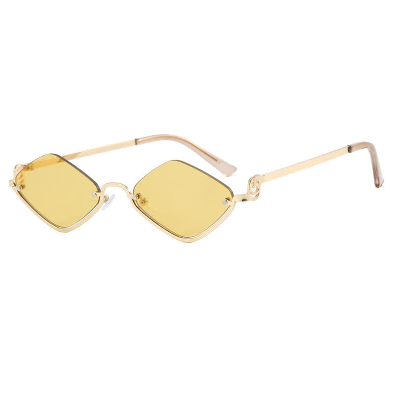 Spykay™ SG60868 Semi-Rimless Rhombus Small Frame Sunglasses
