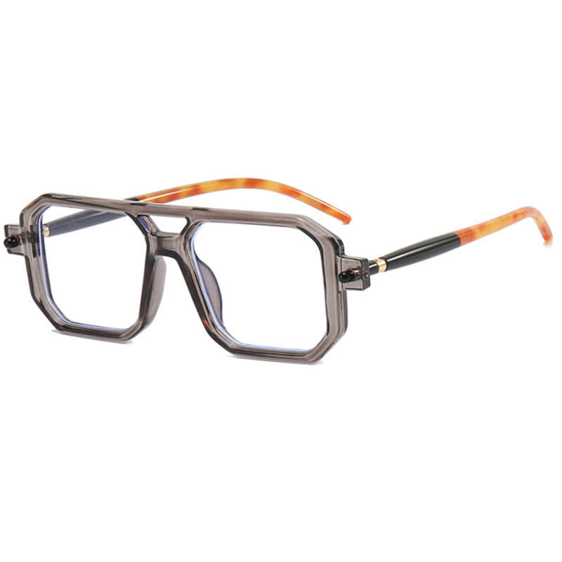 Spykay™ EG26767 Double Bridges Square Frame Glasses