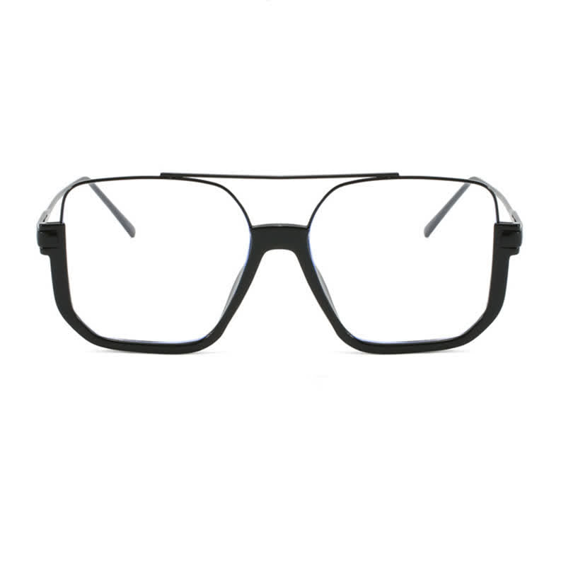 Spykay™ EG60688 Unisex Double Bridges Square Frame Semi-Rimless Eyeglasses