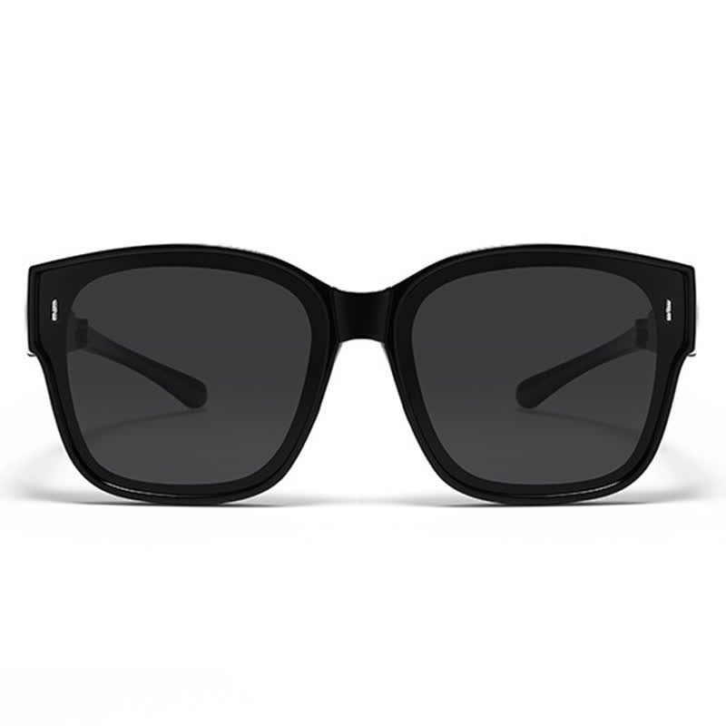 Spykay™ SG60956 Fit Over Glasses Square Frame Foldable Sunglasses for Women Men