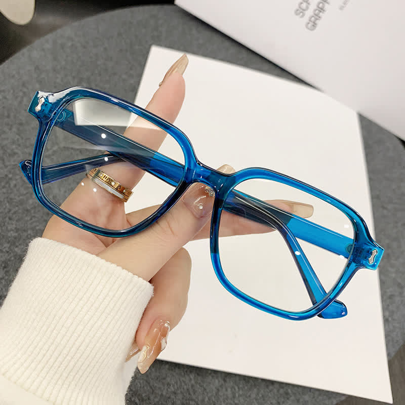Spykay™ EG26786 Arrow Decor Square Frame Simple Anti-blue Light Glasses