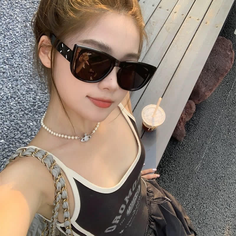 Spykay™ SG60816 Unisex Cat-Eye Large Frame Fashion Sunglasses