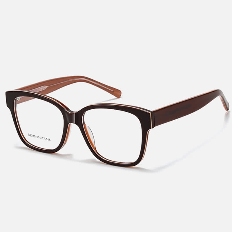 Spykay™ EG26788 Tortoise Shell Pattern Square Frame Anti-blue Light Classic Glasses