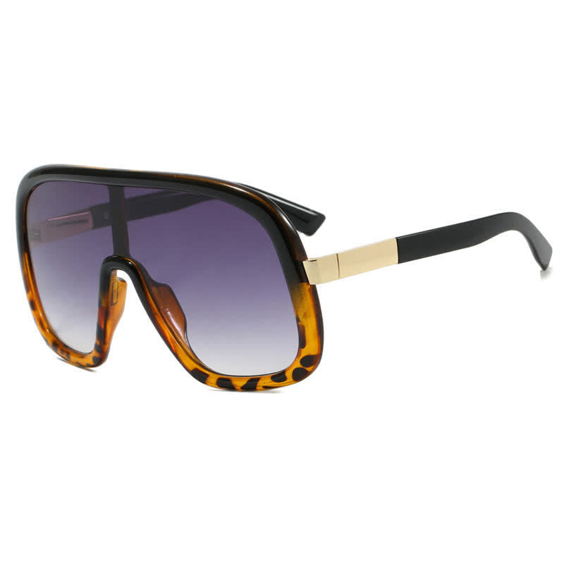 Spykay™ SG60952 Flat Top Double Bridges Oversized Trendy Aviator Sunglasses