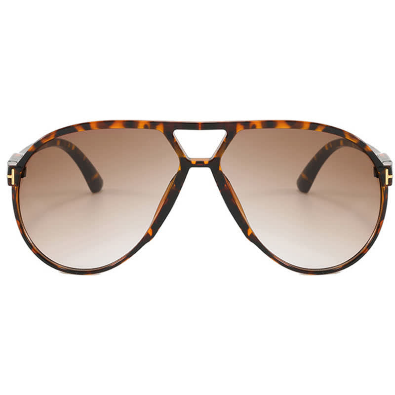 Spykay™ SG60858 Double Bridges 'T' Design Oversized Frame Hipster Aviator Sunglasses