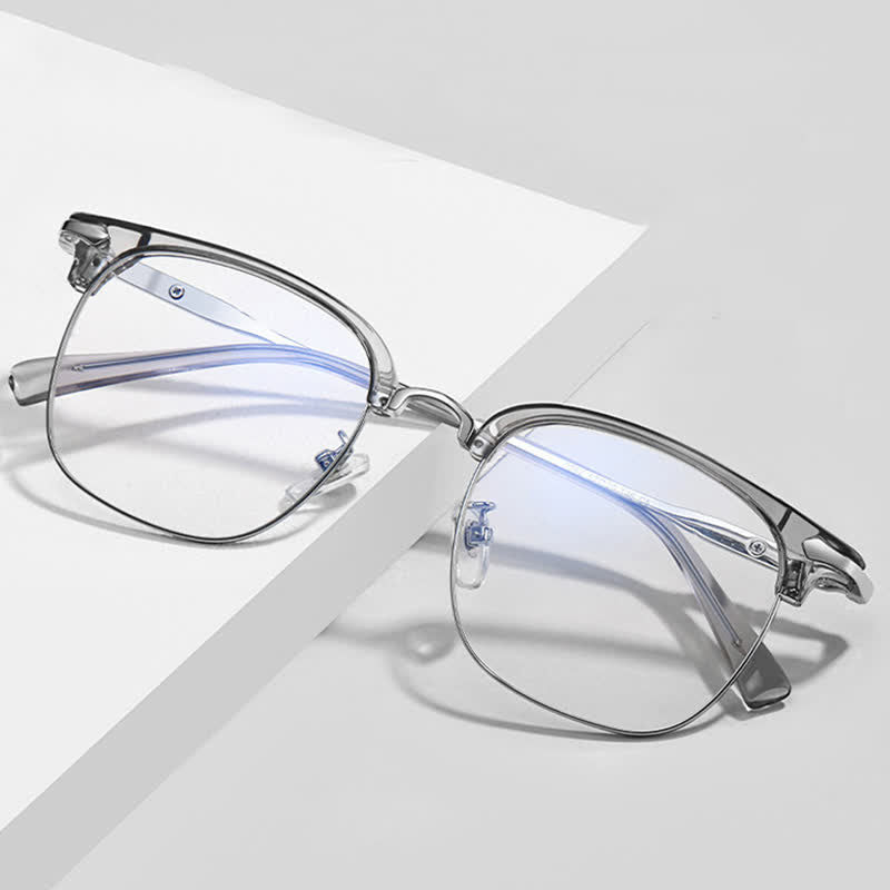 Spykay™ EG26897 Classic Square Frame Anti-blue Light Browline Glasses