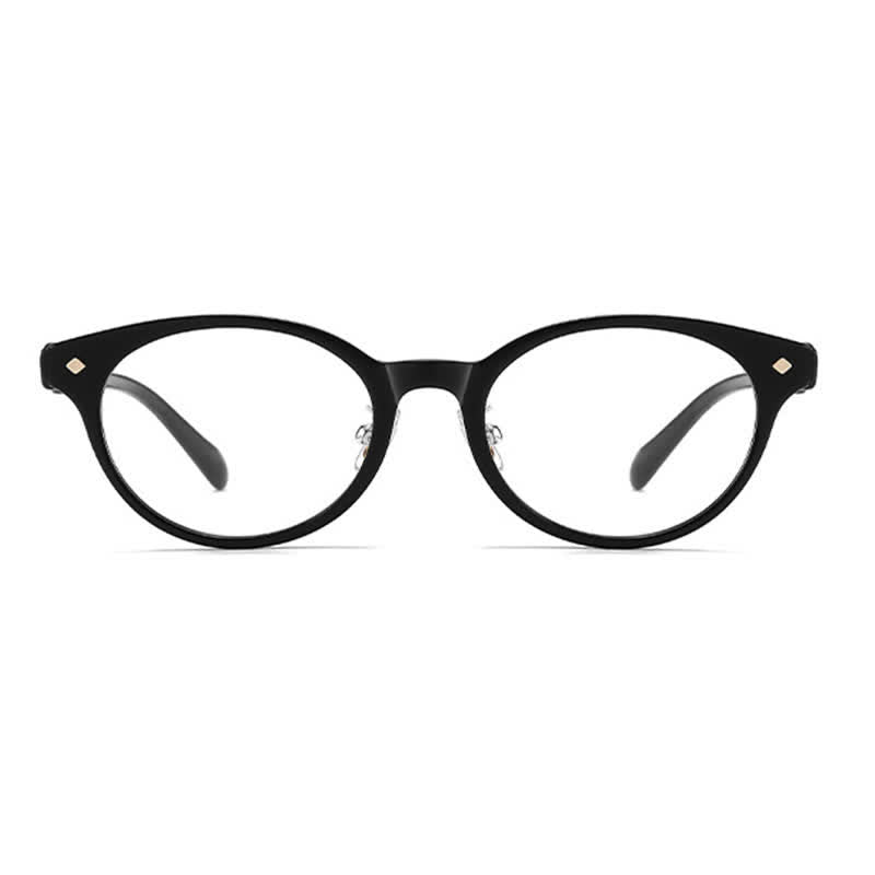 Spykay™ EG26700 Oval Frame Bow-Knot Temples Anti-blue Light Glasses For Reading
