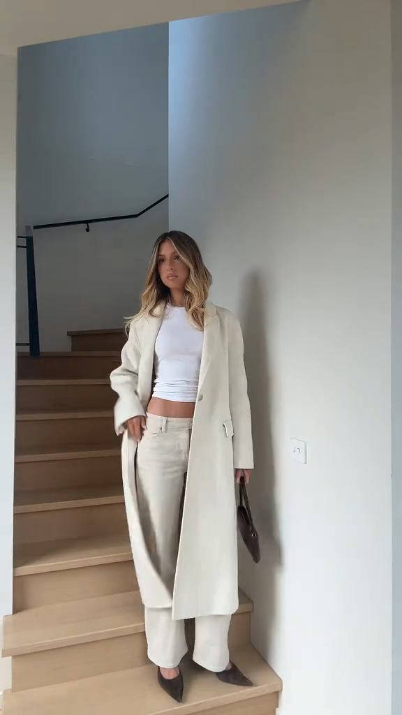 White Longline Coat