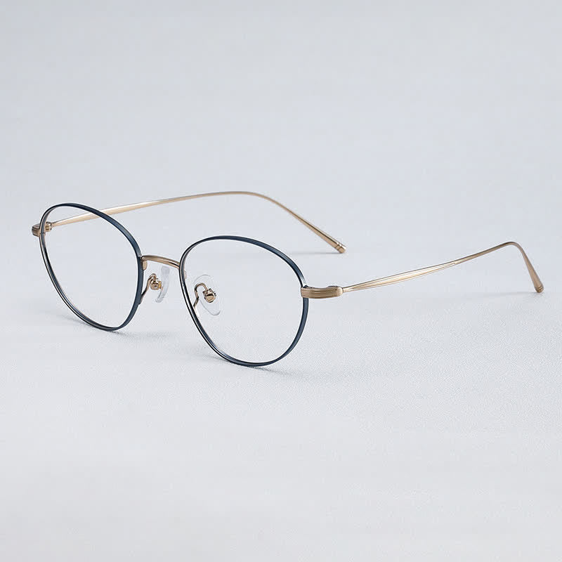 Spykay™ EG26707 Lightweight Titanium Oval Frame Anti-blue Light Glasses For Reading