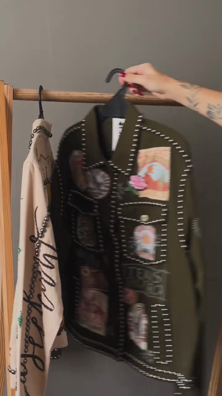 Embroidered Western - Style Denim Jacket