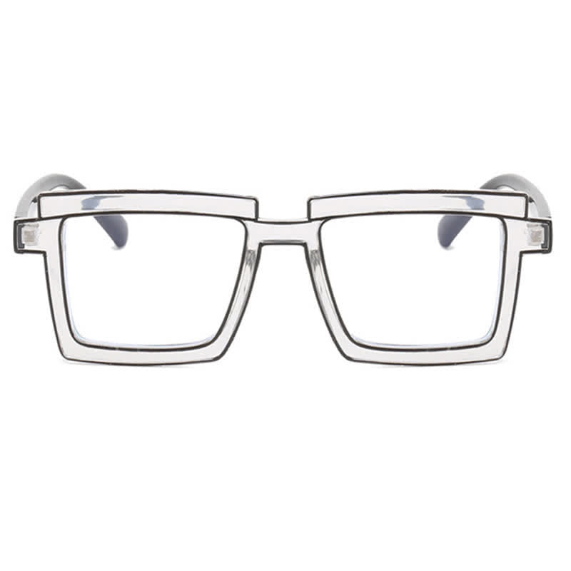 Spykay™ EG26813 Fluorescent Colorblock Square Frame Anti-blue Light Glasses