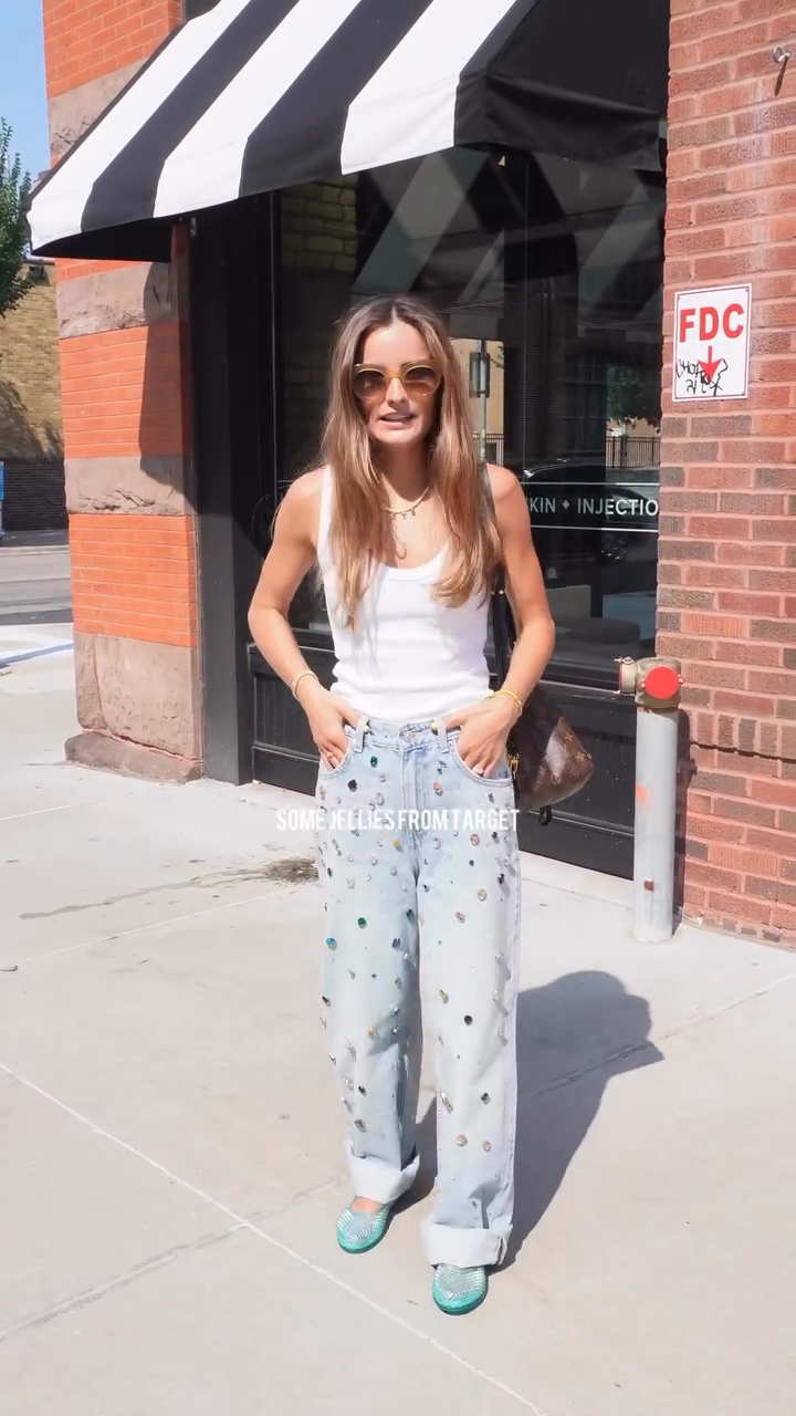 Embellished Light - Wash Jeans