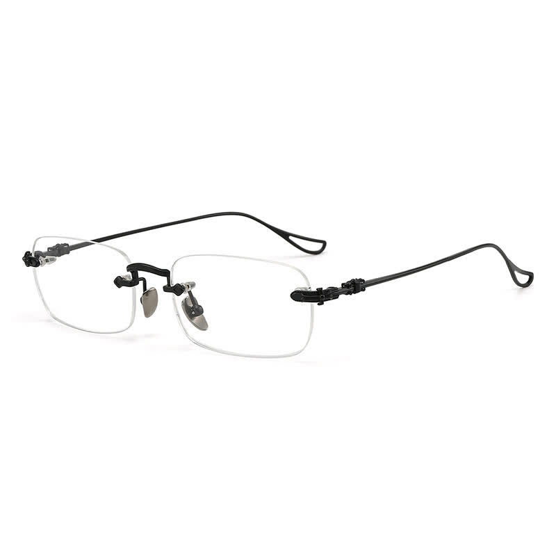 Spykay™ EG26923 Retro Gothic Cross Unisex Rimless Titanium Frame Anti-blue Light Glasses