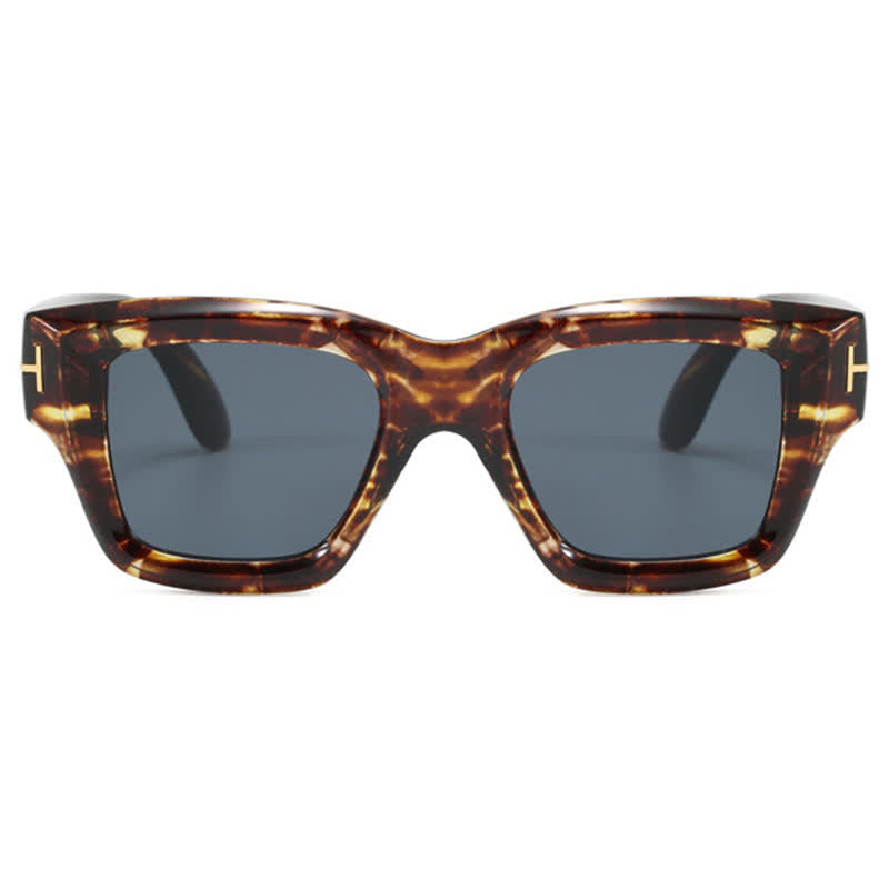 Spykay™ SG60897 Classic Unisex Square Frame 'T' Design Sunglasses