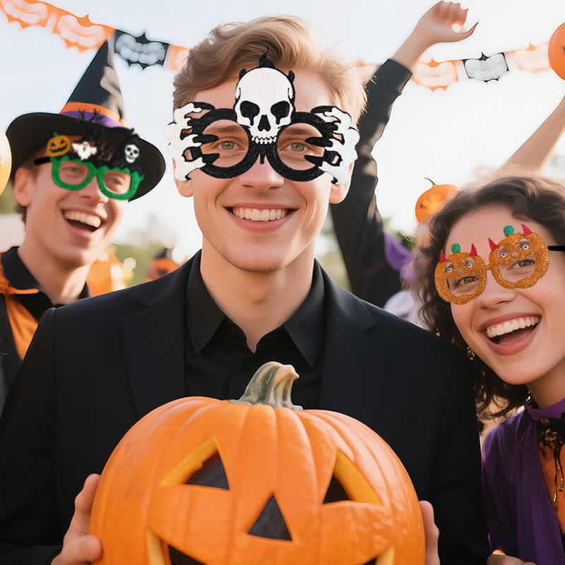 Spykay™ EG26830 Halloween Spooky Bat Pumpkin Skull Glasses for Adult Children