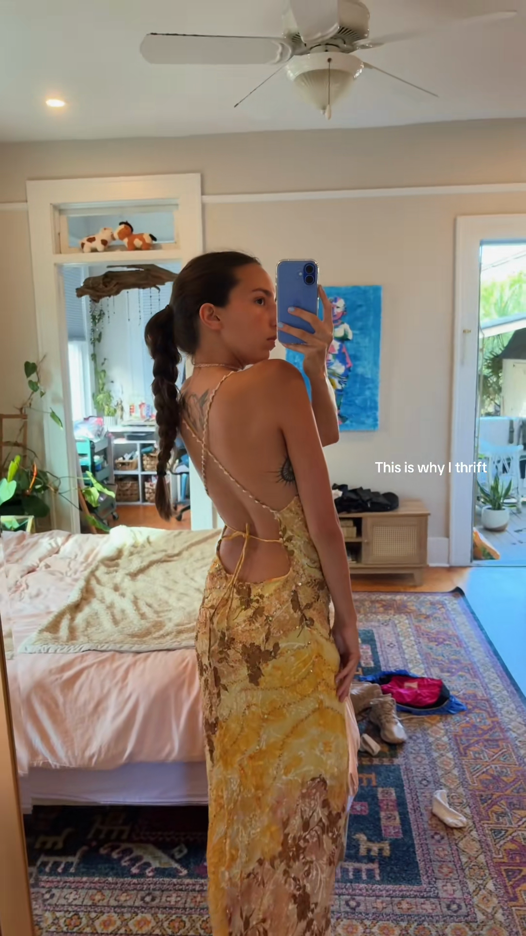 Yellow Floral Sequin Maxi Dress