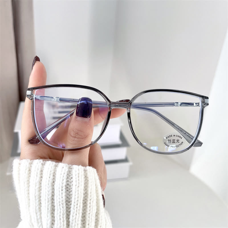 Spykay™ EG1013 Women's TR90 Oval Frame Fashion Minimalist Blue Light Blocking Glasses, Suitable For School