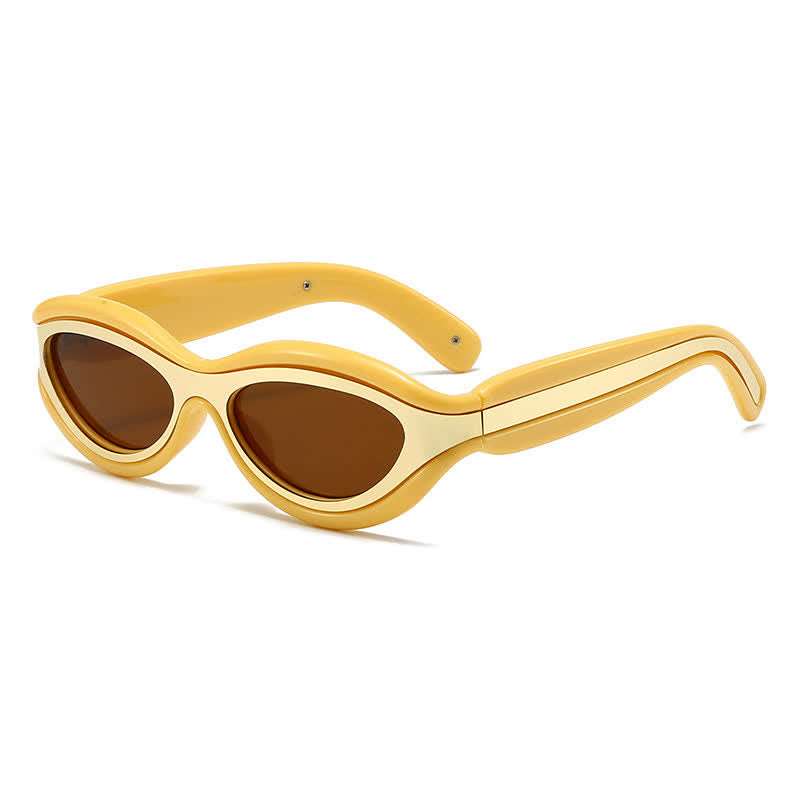 Spykay™ SG60734 Leopard Print Cat Eye Frame Retro Sunglasses
