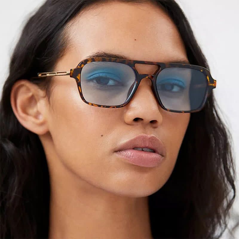 Spykay™ SG60727 Double Bridges Retro Aviator Sunglasses