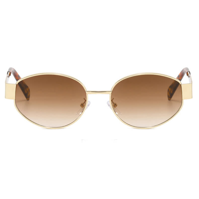 Spykay™ SG60707 Oval Frames Metal Temples Retro-Vinatge Sunglasses